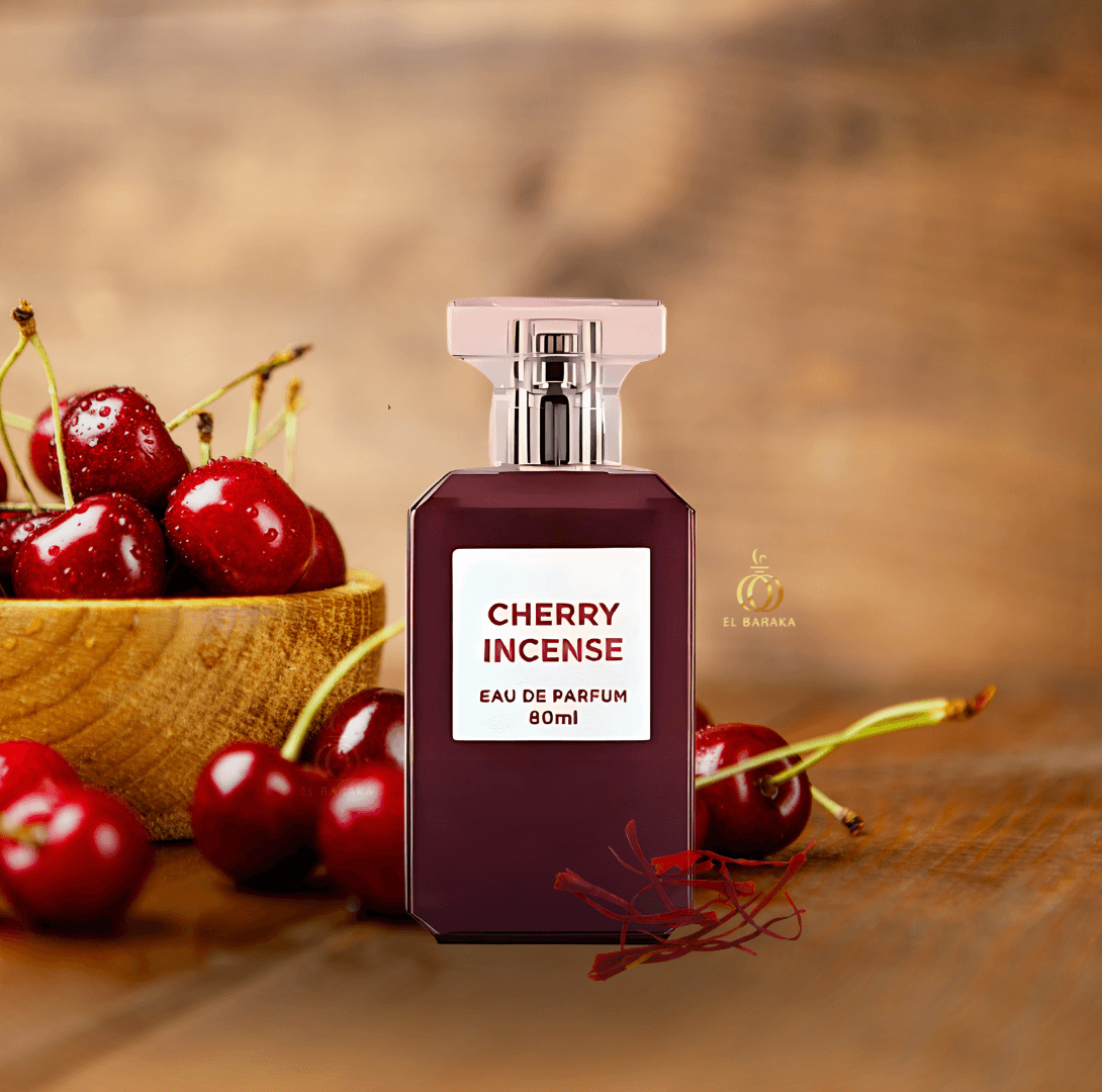 Cherry Incense - Parfum Fragrance World aux notes de cerise, encens et bois, proposé par El Baraka